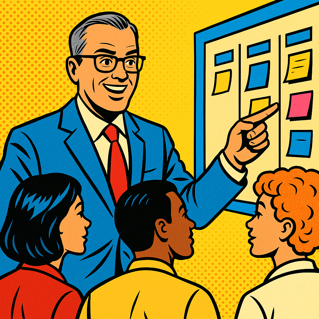 Illustration: Einstieg in den Kanban Prozess